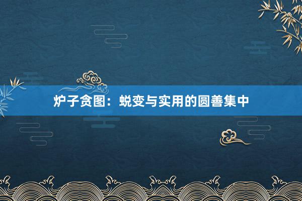 炉子贪图:蜕变与实用的圆善集中